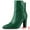 Dark Green, variant on DARING DIVA Women's Pointy Toe Block High Heels Ankle Boots Brown 7