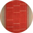 thumbnail image 1 of Ahgly Company Machine Washable Indoor Round Contemporary Red Area Rugs, 4' Round, 1 of 7