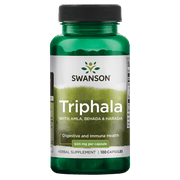 Swanson Triphala Capsules, 50mg, 100 Count