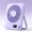 Purple, variant on Small Desk Fan Personal Fans: 5000mah 25 Hours Battery Office Quiet Mini Desktop Fan Portable Rechargeable Travel Essentials (White, 2000 mAh)