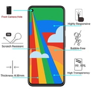 Google Pixel 5 Screen Protector Tempered Glass [9H Hardness] [Ultra-Clear] [Bubble Free] [High Definition] [Case Friendly] Premium Tempered Glass Screen Protector 0.3mm for Google Pixel 5 (6.0)
