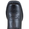 thumbnail image 3 of Smoky Mountain Childrens Girls Rockin Heart Black Leather Cowboy Boots 1.5 D, 3 of 3