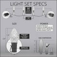 thumbnail image 4 of OptiCore C7 Red and White Christmas Lights Cool White, LED String Lights with Shatterproof Christmas Bulbs, 50 Lights, 50ft, 4 of 7