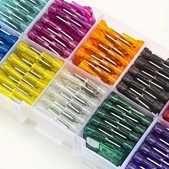 60pcs Car Fuse Assortment Kit, Mini Blade Fuses 5A-30A, Color-Coded Automotive Fuses for Vehicle Wiring Protection, Electrical Equipment, and Replacement Parts