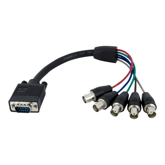 StarTech.com VGABNCMF1 Coax HD15 VGA to 5 BNC RGBHV Monitor Cable