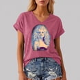 thumbnail image 2 of bravefron Dolly Doll Shirt For Fans Country Music Retro Graphic Tee, Unisex Short Sleeve Crewneck Top, 2 of 5