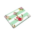 thumbnail image 3 of MKHERT Nautical Anchor Rose Flowers Mint Stripes Doormat Rug Home Decor Floor Mat Bath Mat 23.6x15.7 inch, 3 of 3