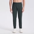 thumbnail image 2 of Zszcpp Summer Pants For Mens 2025 Sweat Drawstring Running Fitness Ice Feeling Hundred Models Ice Silk Long Lounge Trousers Casual Trouser, 2 of 4