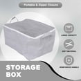 thumbnail image 4 of 2X Caja de Almacenamiento Tridimensional Caja de Almacenamiento para el Hogar con Organizador de Ventana Tela Plegable Almacenamiento de Armario de Gran Capacidad 30L, 4 of 5