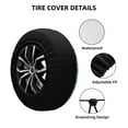 thumbnail image 2 of Rateoe White Geese and Flower Pattern Tire Cover Wheel Protectors Weatherproof Wheel Covers Universal Fit for Trailer Rv SUV Truck Camper Travel Trailers Accessories-15 inch, 2 of 6
