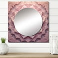 thumbnail image 1 of Designart "Fragile Pink Lotus Floral Mandala I" Boho Mandala Square Mirror For Wall Decor - Large Pink Square Printed Wall Mirror Art - Square Traditional Mirror - Wall Mounted Square Large Mirror, 1 of 5