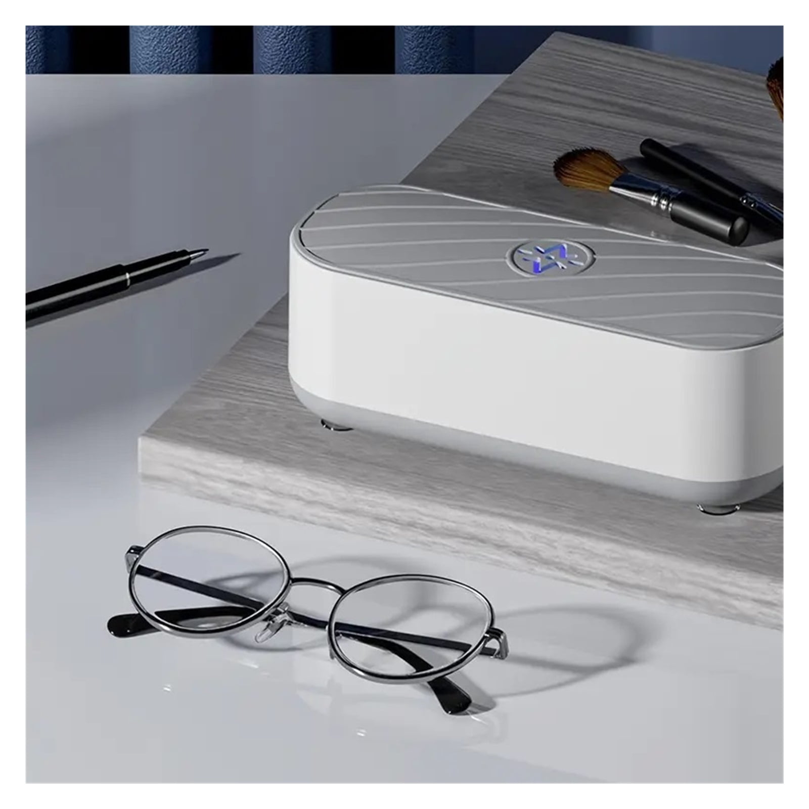 Ultrasonic Jewelry Cleaner Deep Cleaning for Rings, Necklaces, Watches, Earrings & Makeup Brushes
