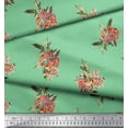 thumbnail image 3 of Soimoi Velvet Fabric Leaves & Lily Floral Decor Fabric Printed Yard 58 Inch Wide, 3 of 3