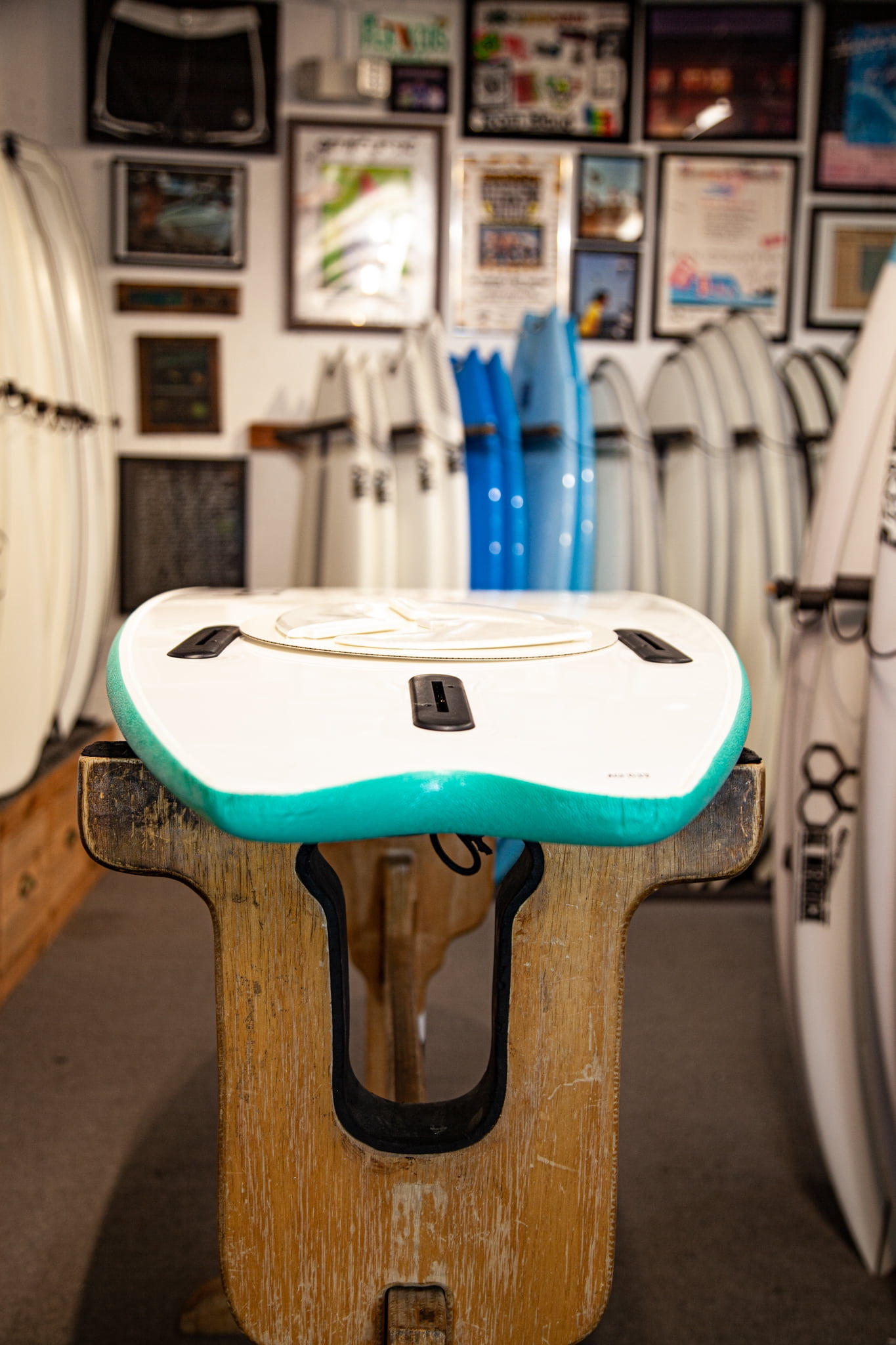Island Water Sports Swallow Tail Softtop Surfboard Turquoise 5ft6in