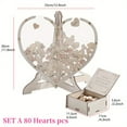 thumbnail image 1 of Set, Love Guest Books With 80 Hearts, Wooden Signature, Wedding Celebration Birthday Party Decoration Props, Sign-in Tree Platform Bottle Personalized Heart Photo Frame, 1 of 4