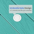 thumbnail image 2 of JUSTLET Outdoor Patio Dining Table, Patio Furniture, Turquoise (No Chairs), 2 of 5