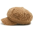 thumbnail image 3 of CoCopeaunts Lamb Wool Newsboy Cap Fashion Warm Artist Painter Hat Solid Vintage Octagonal Beret Hats for Women Visor Cap, 3 of 7