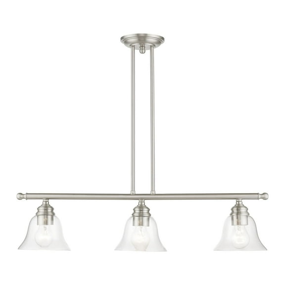 Livex Lighting - Moreland - 3 Light Linear Chandelier In Transitional
