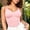 Pink, variant on GZWYHT Bra Tank Tops For Women V Neck Racer Back Tank Top For Women Padded Ribbed Long Tank Fitted Basic Cami Tops Bodysuits Tops Beige L