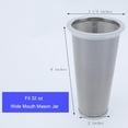 thumbnail image 2 of Cold Brew Coffee Filter for 32oz / 1Quart Wide Mouth Mason Jar Infuser 304 Stainless Steel Strainer with Seal Ring Design for Grounds Tea Fruit Coffee Filter (32 Ounces Mason Jar Filter), 2 of 9