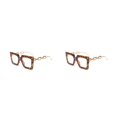 thumbnail image 4 of Sonducket Gafas de lectura con lentes antiazules, montura grande colgante a la moda, diseño cuadrado, gafas de lectura con bloqueo de aleación, Type2 NO2, 4 of 6
