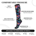 thumbnail image 2 of Sikiie Tropical Palm Leaves 1 Pairs Compression Socks for Men and Women 15-20 mmHg Running Support Socks, 2 of 7