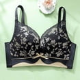 thumbnail image 5 of Busydd Bras for Women Older Full Coverage Wireless Bras for Women Comfort Supportive Front Closure Bras Fashion Floral Seamless Everyday Bra No Underwire, 5 of 5
