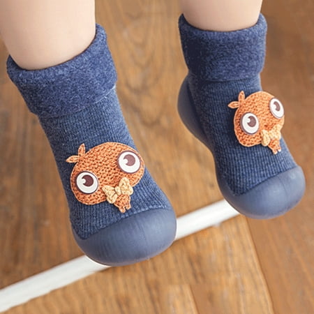 

Wesracia Baby Shoes Warm Stocking Girls Knit Socks Kids Rubber Soft Solid Sole Slipper Toddler Baby Boys Shoes Baby Shoes