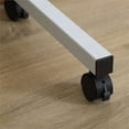 thumbnail image 4 of Hodedah Adjustable Height Wood Top Laptop Desk on Wheels in Beech, 4 of 5