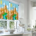 thumbnail image 2 of LALILO Kitchen Curtains and Valances Set of 3 36" Natural Window Treatment Tiers for Window Decor, 2 of 5