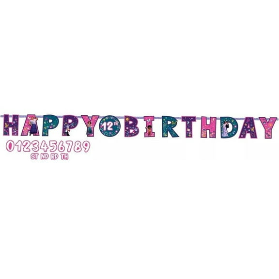 Encanto Disney Movie Madrigal Kids Birthday Party Decoration Letter Banner