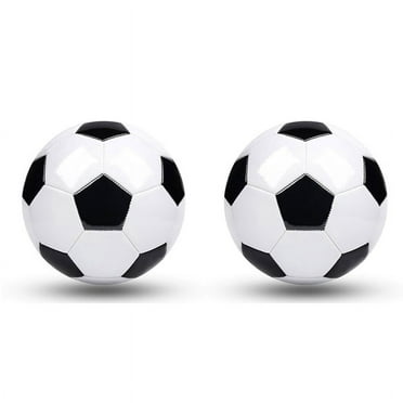 2Pcs Size 5 Professional Training Soccer Balls PVC Leather Black White Football Soccer