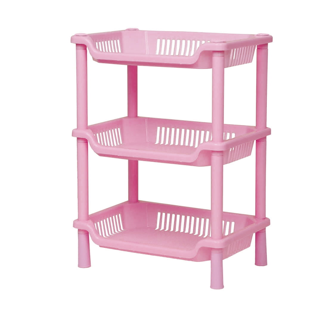 3 Tier Plastic Shower Shelf Rack Shelf Holder Storage Organizer Pink ...