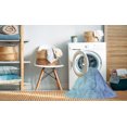 thumbnail image 2 of Ahgly Tapis Rectangulaire Lavable en Machine Bleu Cristal Transitionnel, 5 Pieds x 7 Pieds, 2 of 7