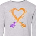thumbnail image 4 of Inktastic Fire Heart Dragons Long Sleeve Youth T-Shirt, 4 of 5