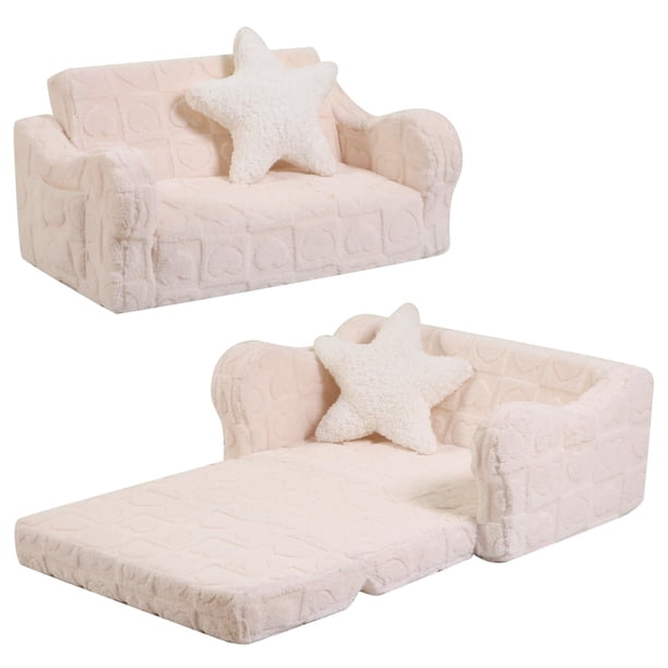Sofá convertible suave 2 en 1 Chair MOMCAYWEX para niños pequeños