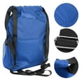 thumbnail image 5 of Drawstring Bag, Drawstring Backpack Light Weight  For Travel Royal Blue, 5 of 8