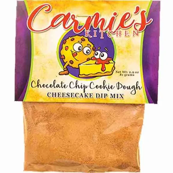 Carmie's Kitchen Chocolate Chip Cookie Dough Cheesecake Dip Mix