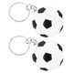 thumbnail image 1 of HEALEEP 2Ud Llavero De Fútbol Negro Resistente Para Llaves Con Colgante Decorativo, 1 of 7
