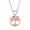 Rose Gold, variant on Tree of Life Moissanite Necklace for Women, S925 Sterling Silver Family Tree Pendant with Sparkling Moissanite, Symbolic Jewelry Gift for Mom Wife Grandma , Gift Box Included(White Gold)