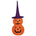 thumbnail image 2 of Northlight Pop Up Lighted Tinsel Stacked Jack-O-Lanterns Halloween Decoration - 30", 2 of 6