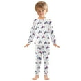 thumbnail image 3 of joogoo Cartoon Motorcycles Pajamas Set Long Sleeve Soft Cotton Sleepwear 2 Piece 18M, 3 of 7