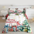 thumbnail image 2 of Manfei Cartoon Xmas Gnome Queen Comforter Set 3 Pieces for Boys Girls, Merry Christmas Bedding Sets, Festival Gifts Bedding Comforter Set, Ultra Soft Home Decor, 2 of 8