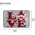 thumbnail image 7 of GZHJMY Valentine's Day Hearts Door mat Non Slip Floor Door Rug, Soft Floor Mat for Kitchen Garden Bedroom Indoor Outdoor Entrance Home Holiday Decoration 23.6" x15.7", 7 of 7