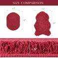 thumbnail image 6 of Ashler Ultra Soft Non Slip Bathroom Shower Area Rug Water Absorbing Plush Mat, 2 Sets Red 17 x 24 & 24 x 36 inches, 6 of 7