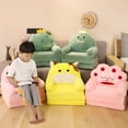 thumbnail image 5 of XIBUFE Couch Bed Fold Out Plush Foldable Sofa Backrest Armchair 2 In 1 Cute Cartoon Lazy Sofa Flip Open Sofa Bed Convertible Sofa for Napping Reading Playing, 5 of 7