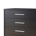 thumbnail image 5 of Benzara BM187015 Five Drawers Wooden Chest with Metal Bar Handles, Brown & Silver - 43 x 31.75 x 15.25 in., 5 of 7