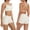 White-workout sets for women, variant on FNFYFH Women Seamless Workout Sets Strappy Sports Bra High Waist Booty Shorts Yoga Outfits 2 Piece Gym Athletic Clothing Set