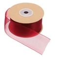 thumbnail image 5 of VORCOOL Smooth Dark Red Sheer Chiffon Ribbon for Bouquet Decorating and Party Craft Projects, 5 of 7