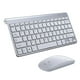 thumbnail image 1 of Mini Juego de Ratón Inalámbrico Hugo Teclado Impermeable 2.4G Plata, 1 of 10
